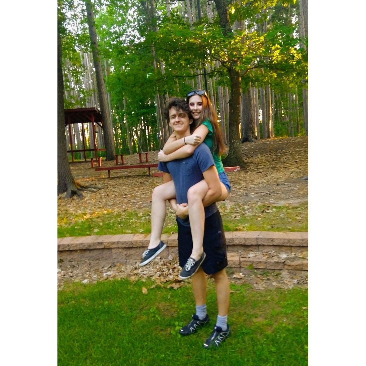 Camping in the UP with Allie's family