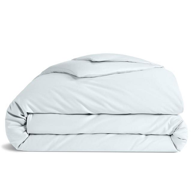 Brooklinen Luxury Sateen Duvet Cover - 100% Cotton, Full/Queen Size in Sky with Extra-Long Corner Ties and Button Closure - Best Full/Queen Duvet Covers