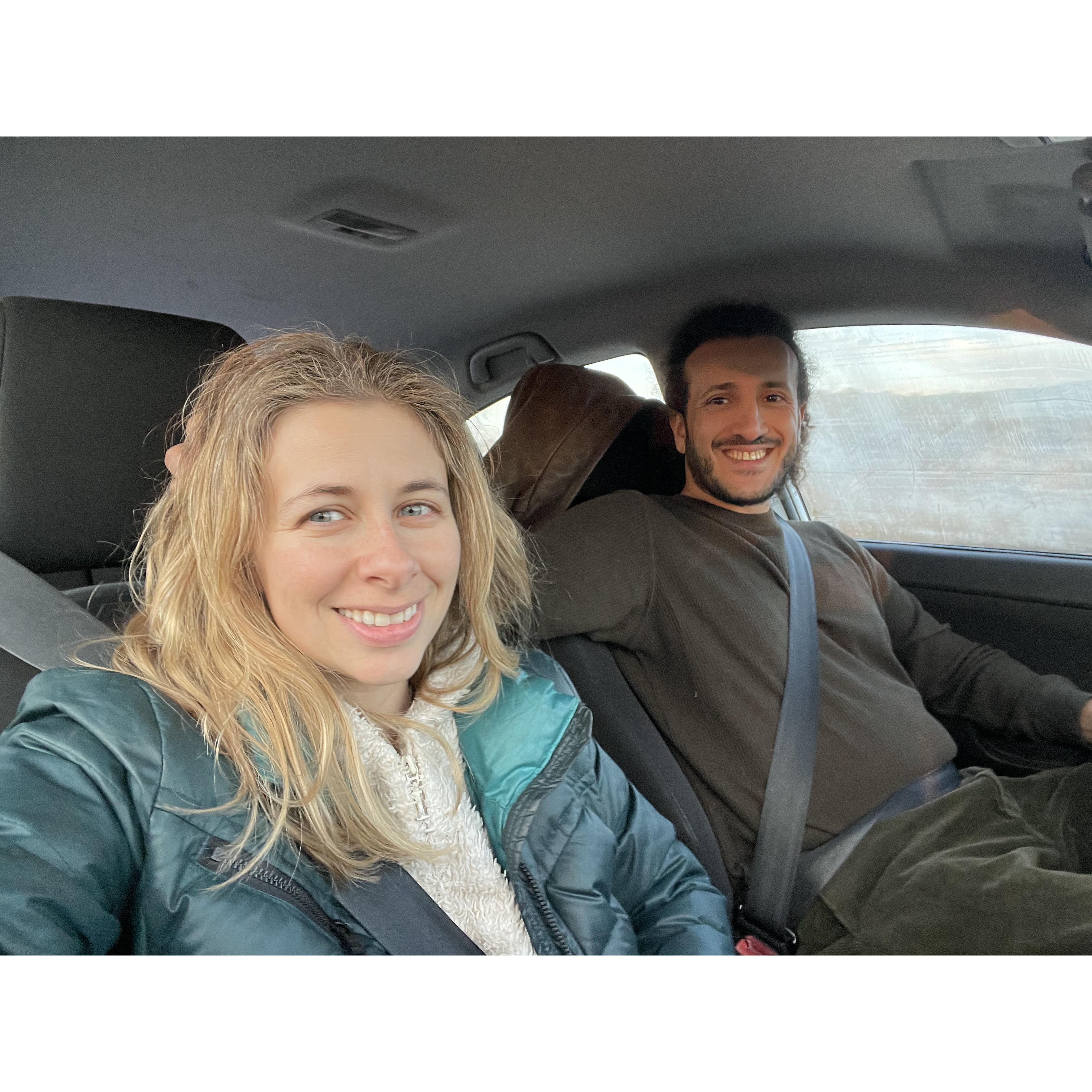 A drive after the hot springs.