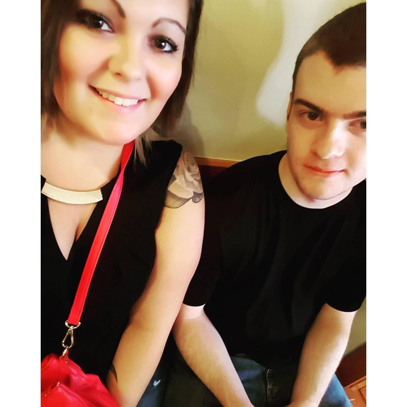 One of the first dinner dates we went on in Texas