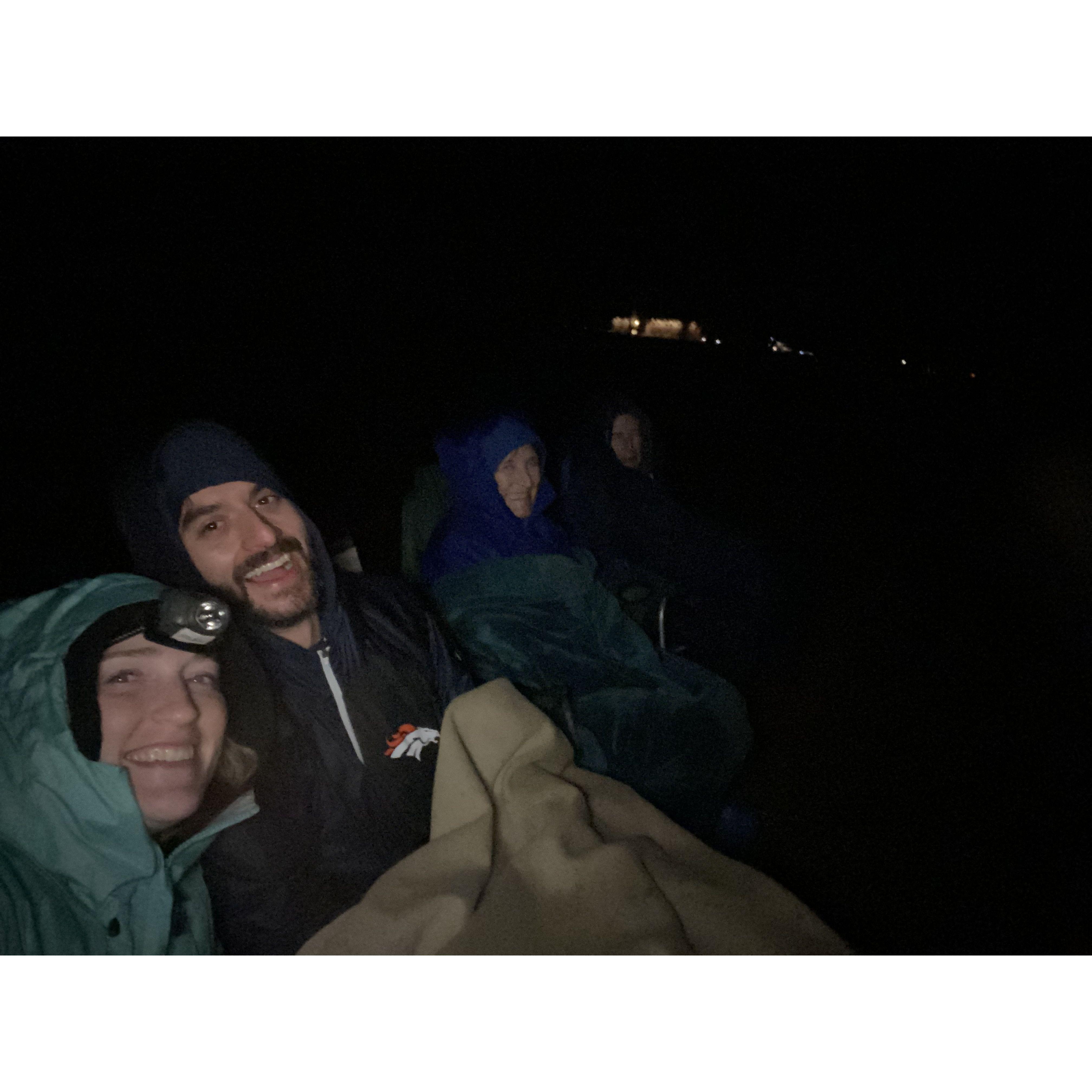4th of July Fireworks. Laramie, WY, July 4, 2023. We were sopping wet.