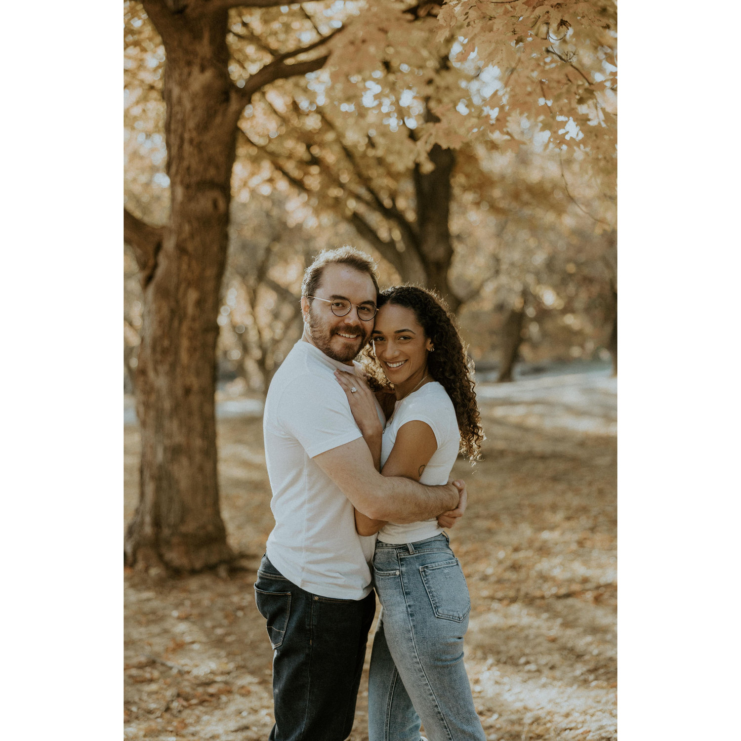 A classic "We're engaged!"