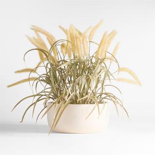 Large Faux Potted Grass in Pot
