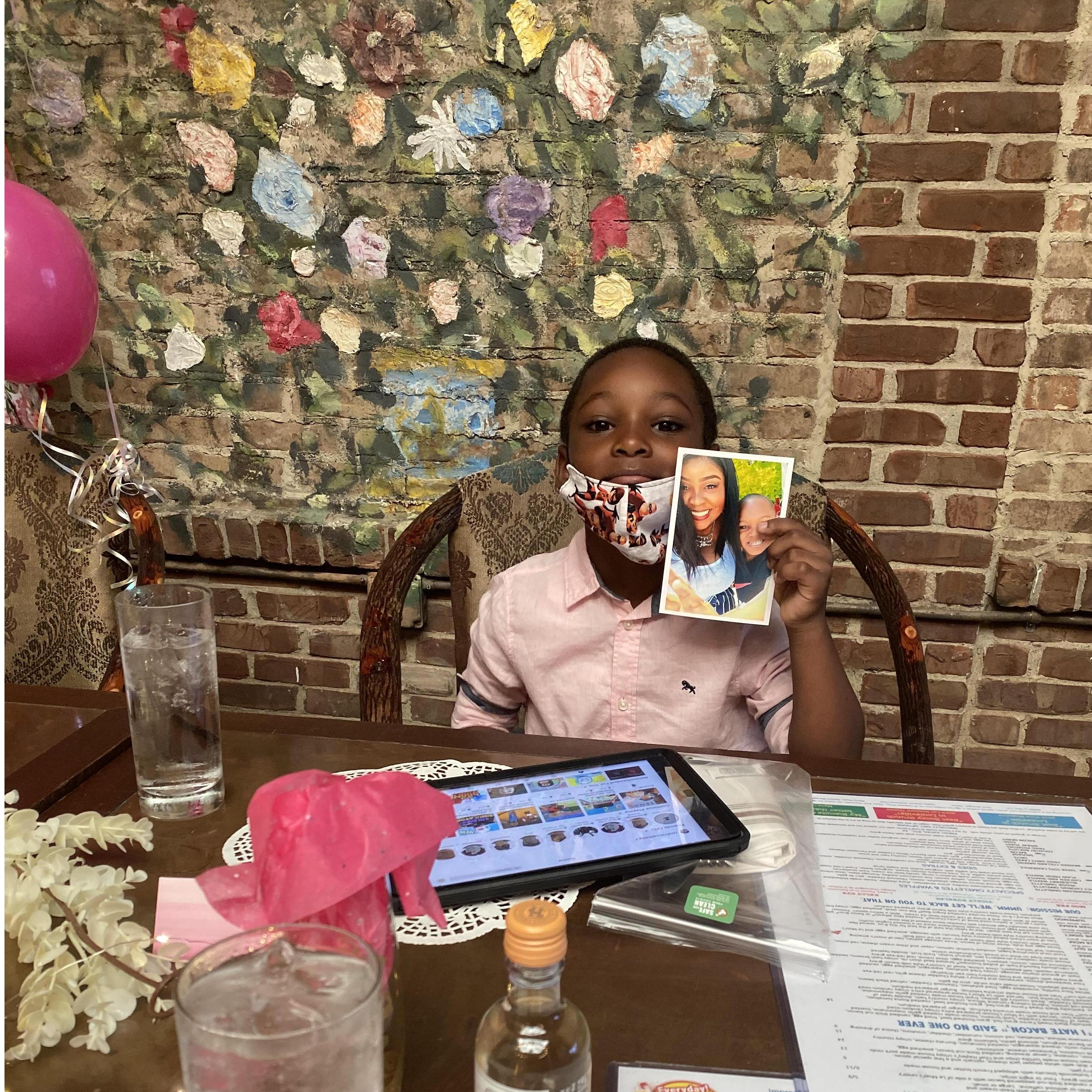 Our sweet cousin Jamari who will be our ring bearer! How adorable is he?!