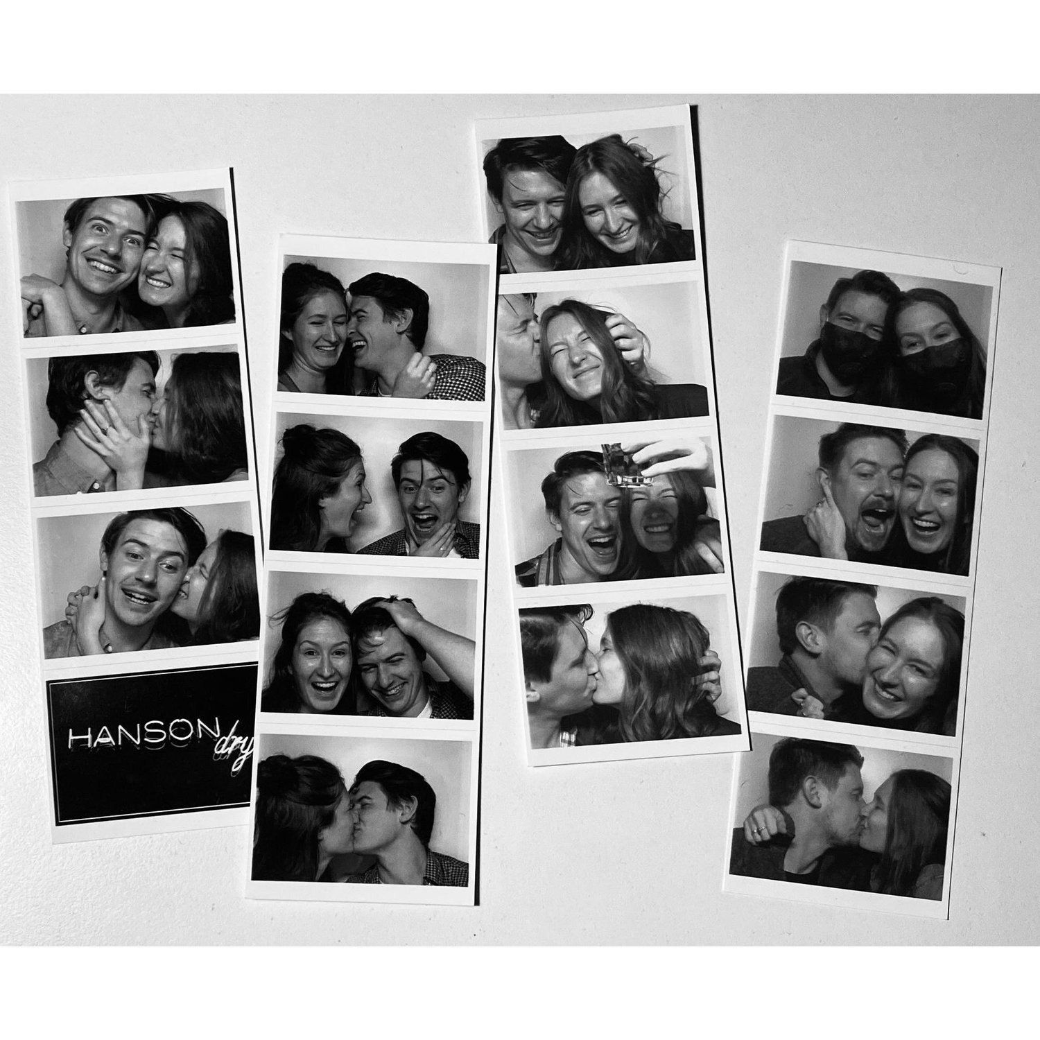 Anniversary photo booth moment. We’ll be adding one more before the big day!