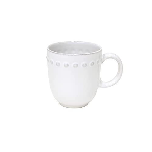 COSTA NOVA Pearl Collection Stoneware Ceramic Mug 12.5 oz, White