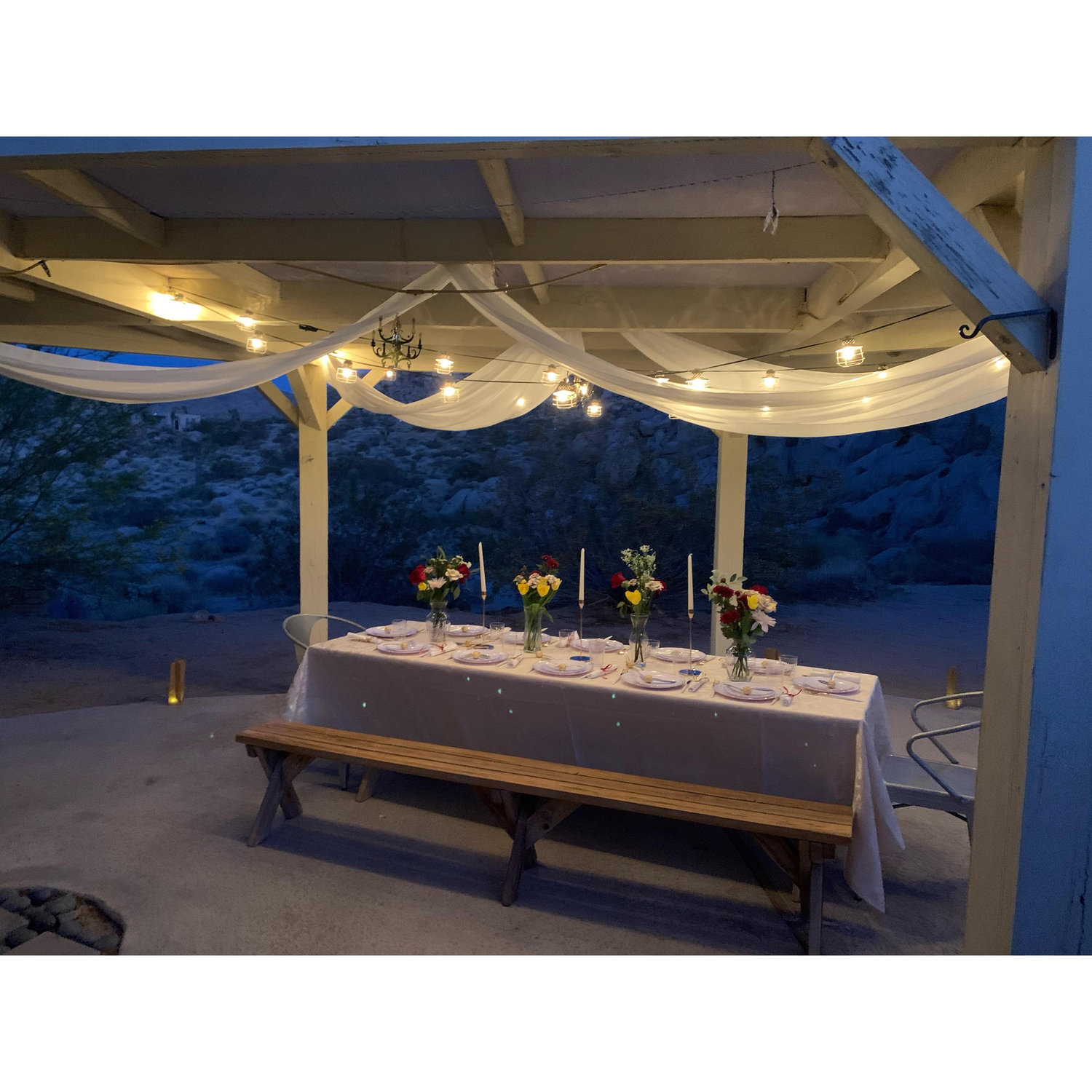 Meanwhile, a feast was being prepared back at Hanna and Shai's Air B&B. And if you know Hanna and Shai, you know they serve nothing but the best!