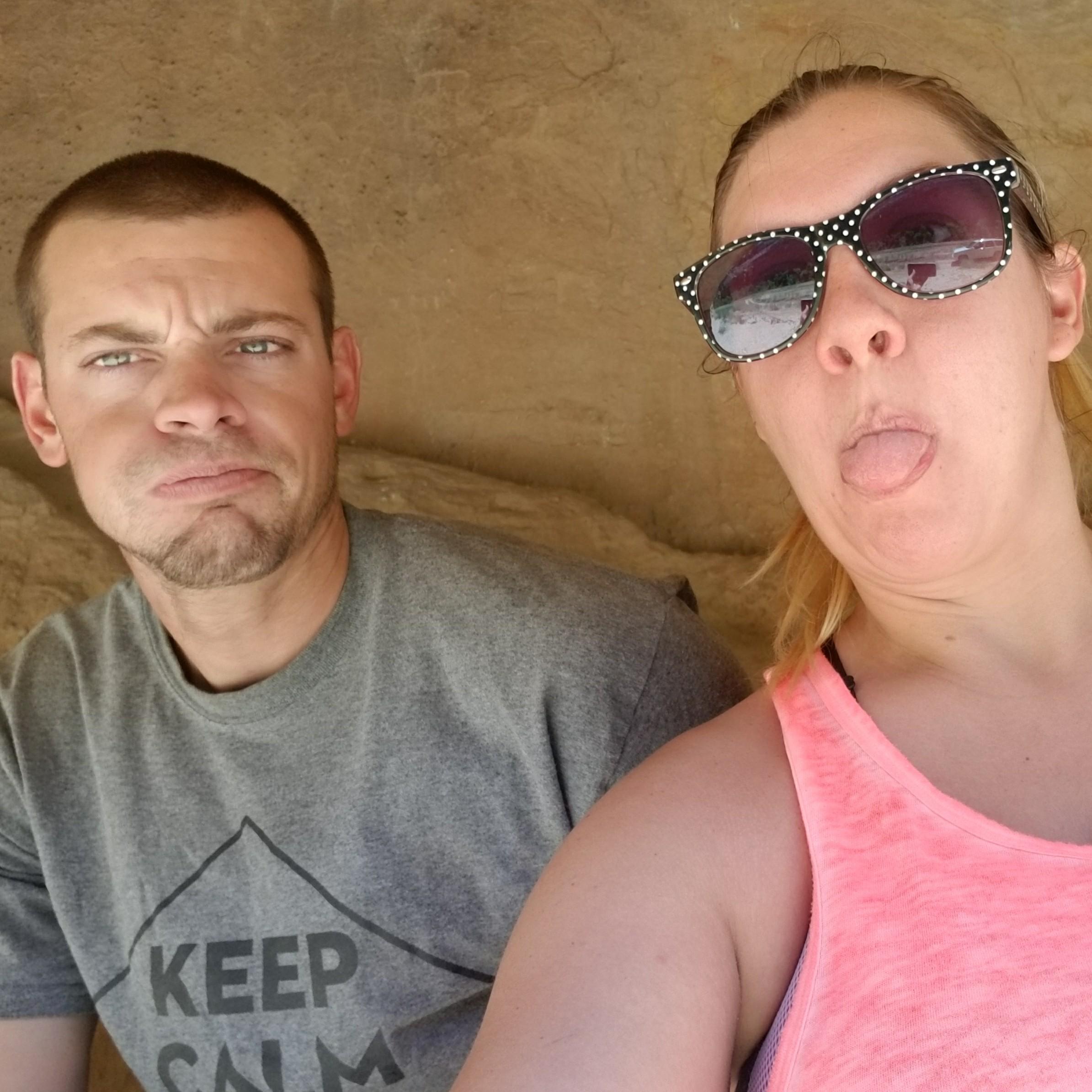 Being silly out camping :-)