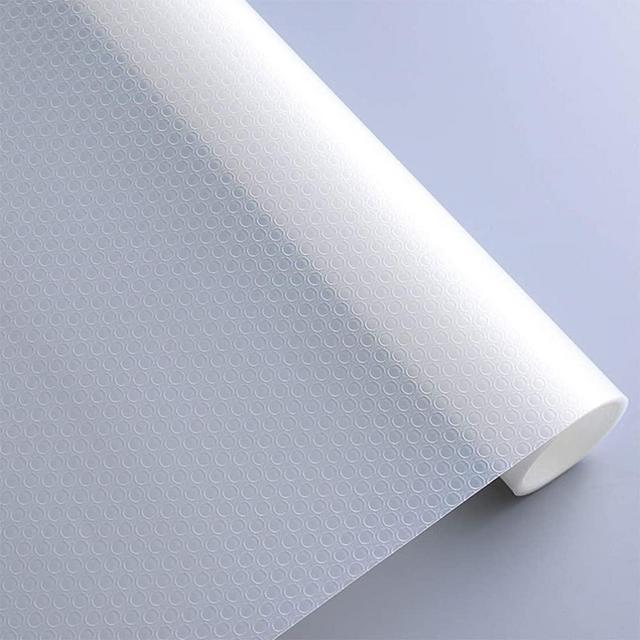 Bloss Plastic Shelf and Drawer Liner Waterproof Non Adhesive Cupboard Liner for Kitchen, Bathroom, Cabinets, Storage, Desks, Shelf Mats-Clear 17.7"×59"
