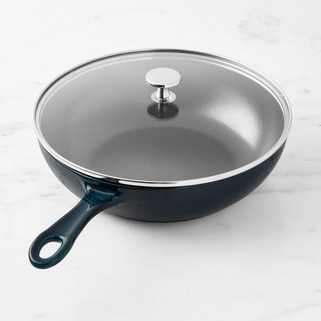 Staub Enameled Cast Iron Saute Pan, La Mer