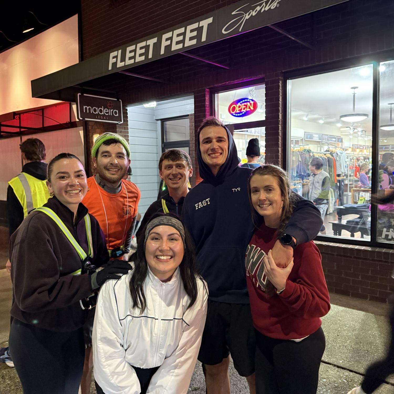 Jan 2026: Amanda’s 32nd birthday - in which everyone comes to run 3.2 miles with her (: