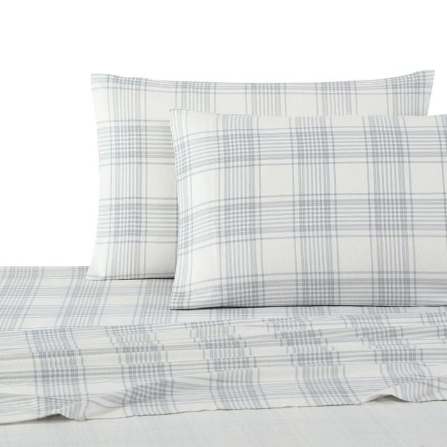 UGG® Flannel Full Sheet Set in Grey Plaid