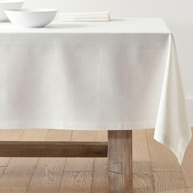 Caterer's Box Rectangular Tablecloth, 70x108" - White
