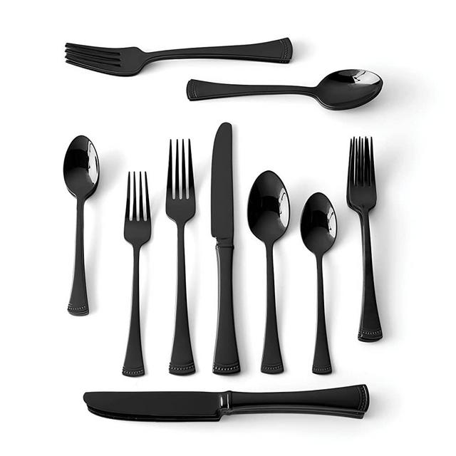 Lenox Portola, 3.45 LB, 20-Piece Flatware Set, Black