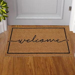 Style Selections 18-in x 30-in Natural Non-Slip Grip Indoor or outdoor Door Mat
