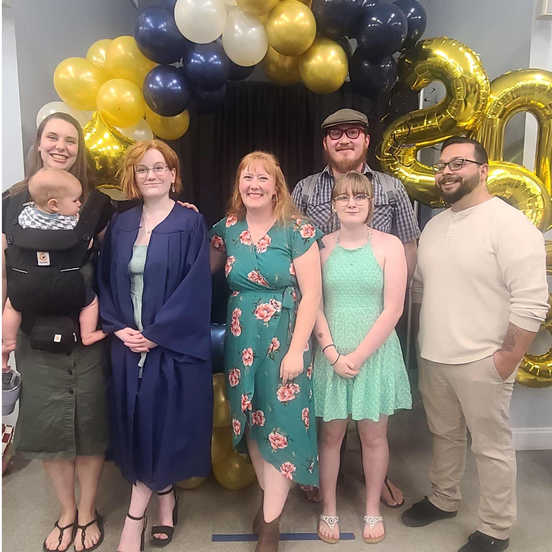 Family and friends celebrate