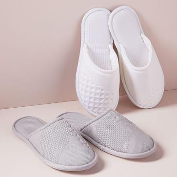 Geo Waffle Organic Cotton Slippers