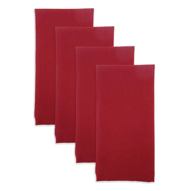 Simply Essential™ Essentials Solid Color Napkins in Red (Set of 4)