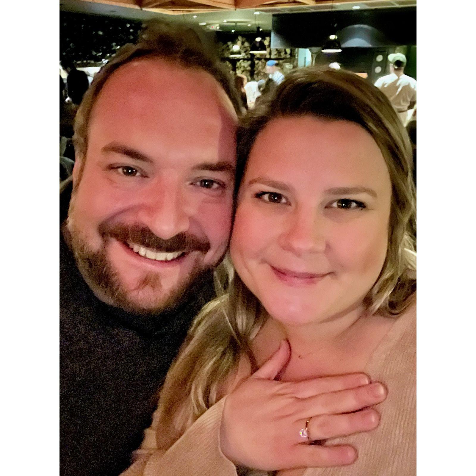 Celebrating at Hen of the Wood