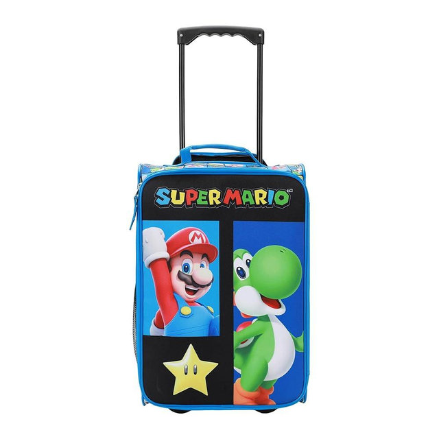 Super Mario Bros Mario & Yoshi Blue 18in Pilot Case