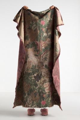 Woven Jacquard Patterned Throw Blanket
