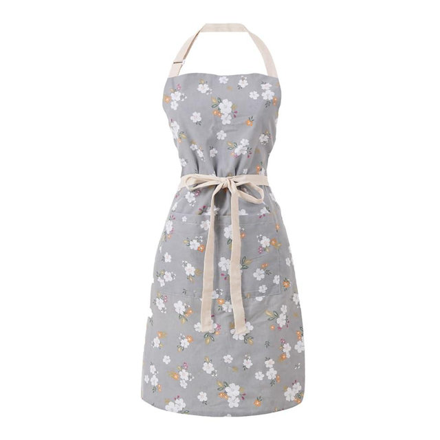Aoomzoon Kitchen Aprons for Women with 2 Pockets,Double Sided Vintage Adjustable Apron for Gardening Cooking Arting Painting