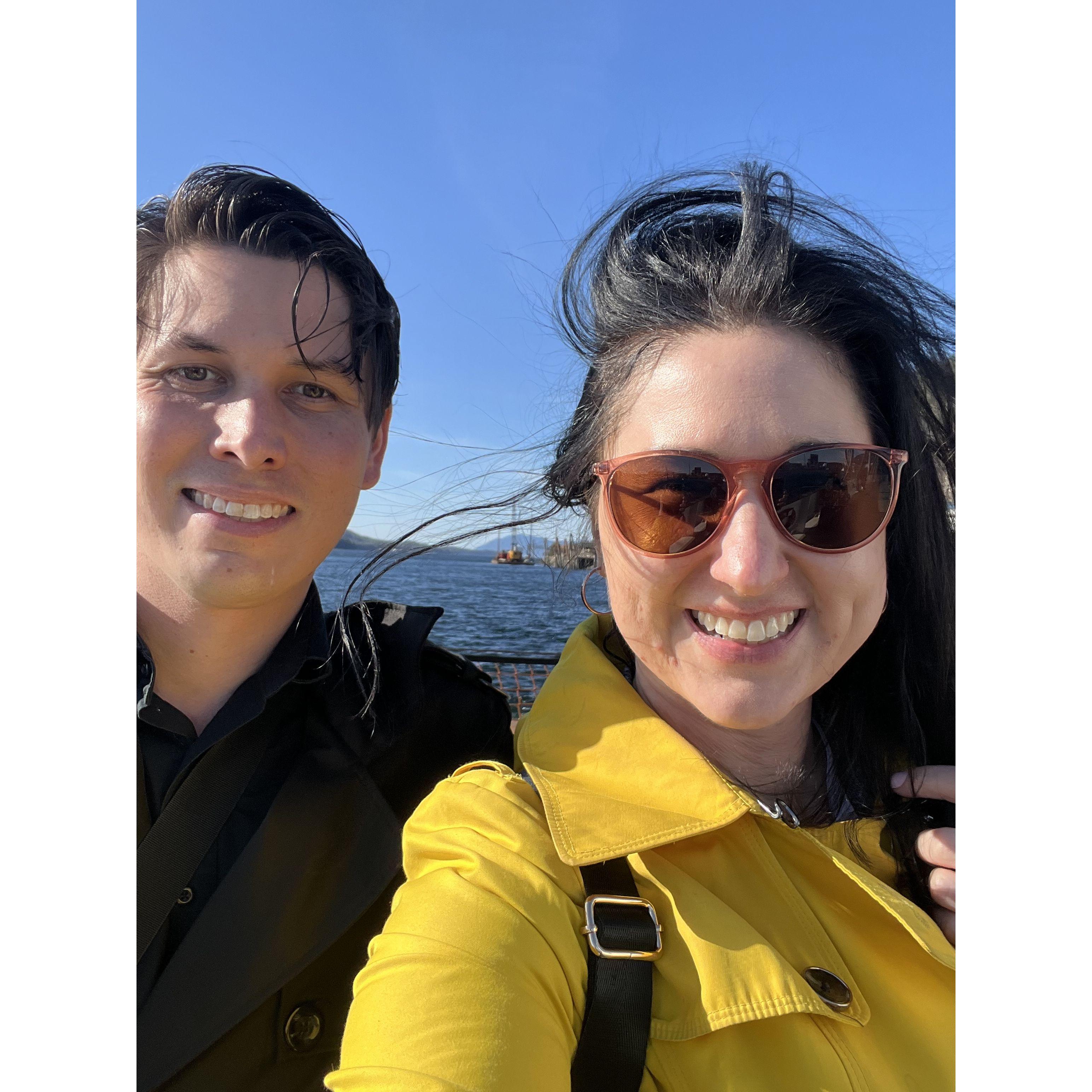 On the ferry to the Ketchikan airport