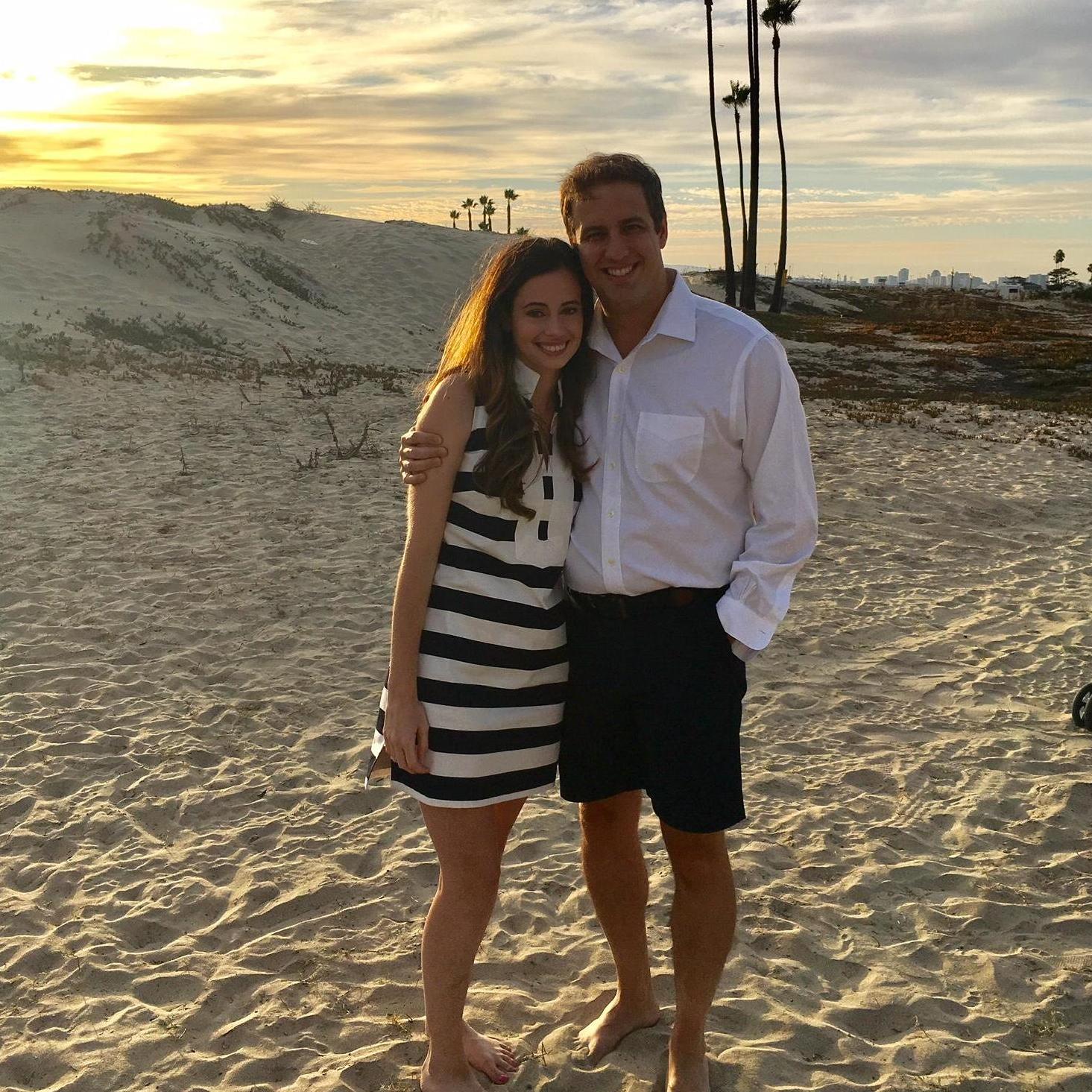 Like any couple that met online... "We both like long walks on the beach and watching sunsets"