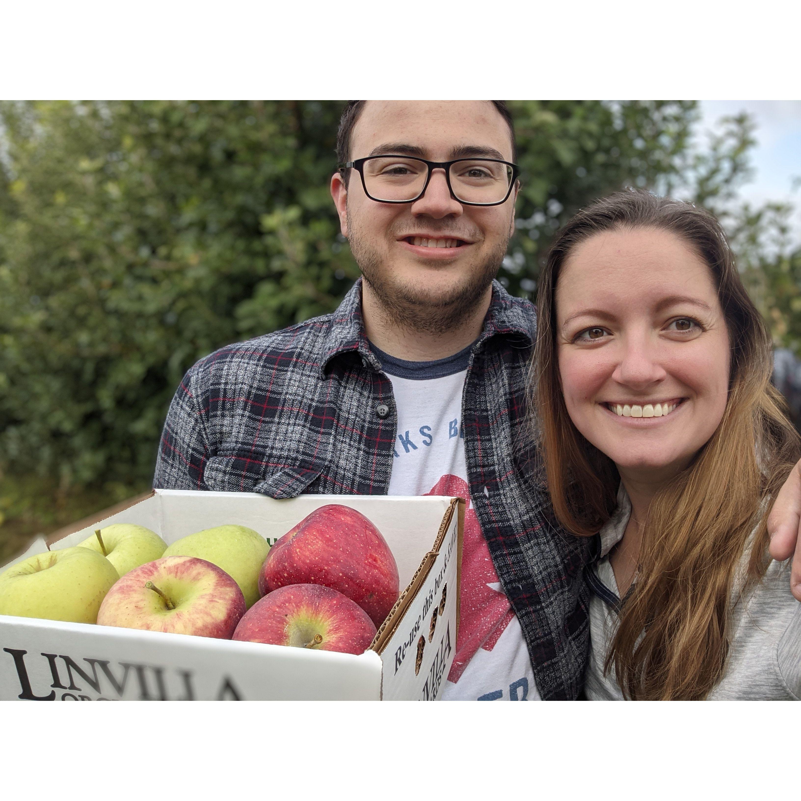 Apple picking at Linvilla Orchards! One of the nicests days!