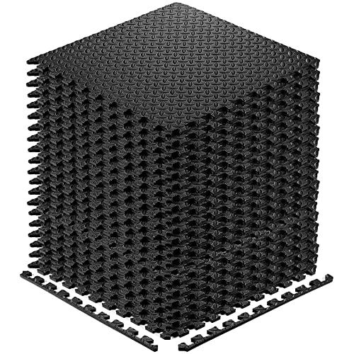 Walsai Exercise Mats Puzzle Foam Mats Gym Flooring Mat Cover 20 SQ.FT Interlocking Foam Mats with EVA Foam Floor Tiles for Home Gym Equipment Workouts
