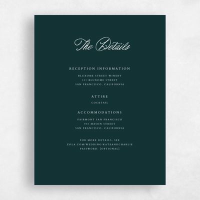 Dark Emerald, Green Wedding Enclosure - Devan