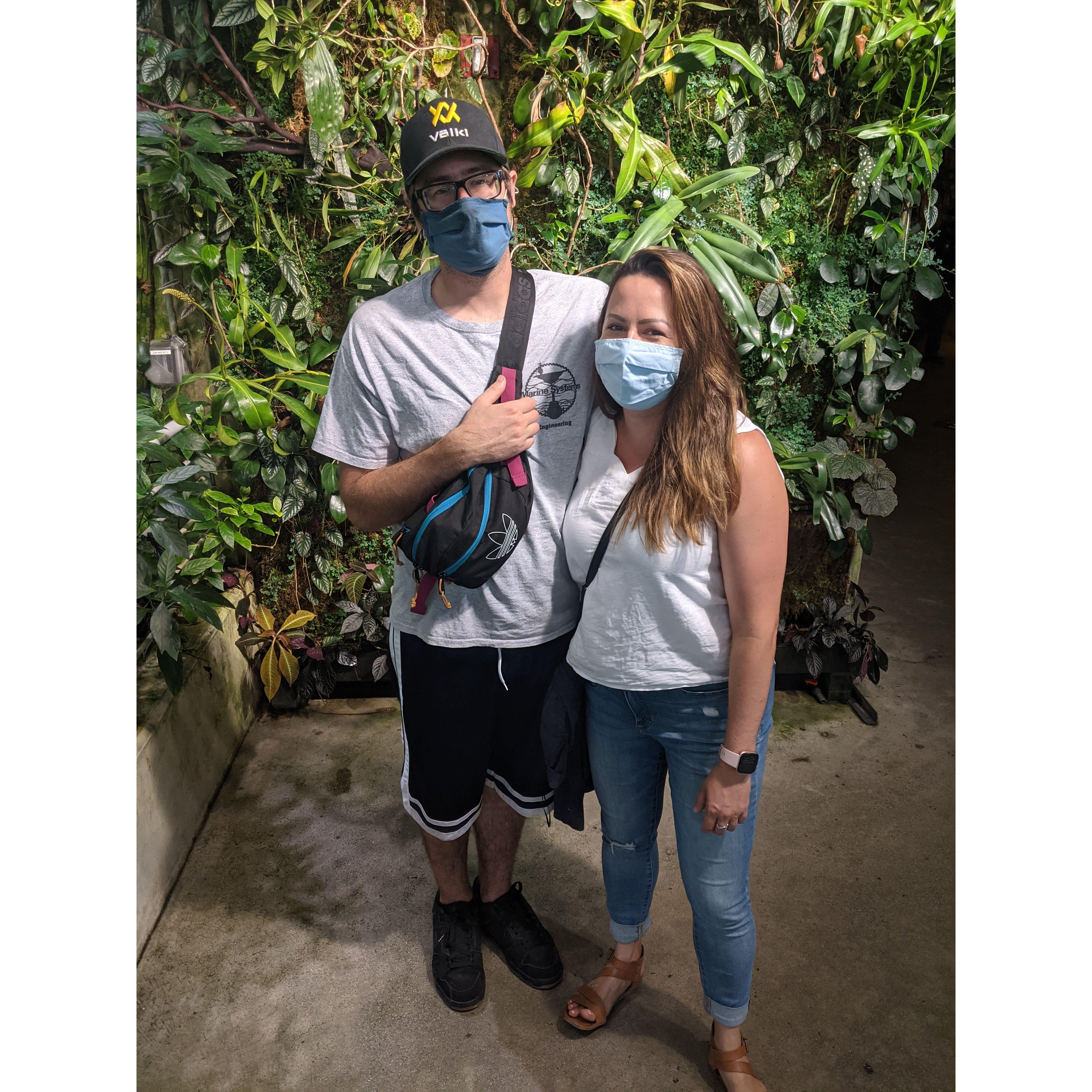 A reminder that we started dating during COVID and had to wear masks :D