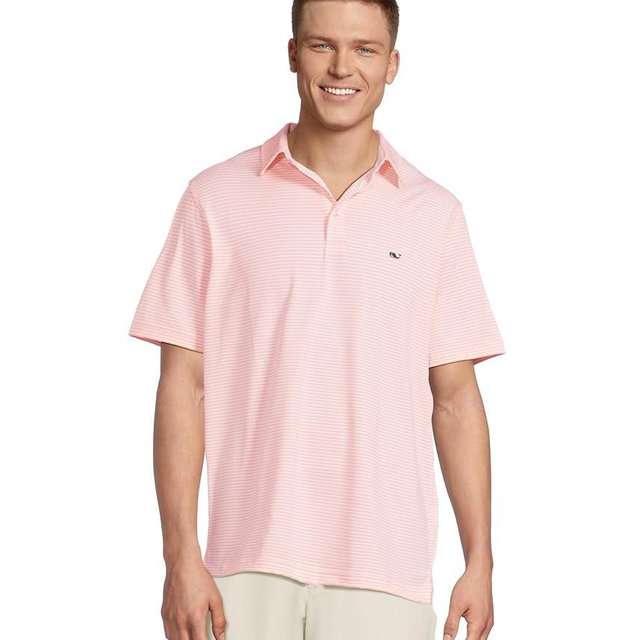vineyard vines Men's Bradley Stripe Sankaty Polo
