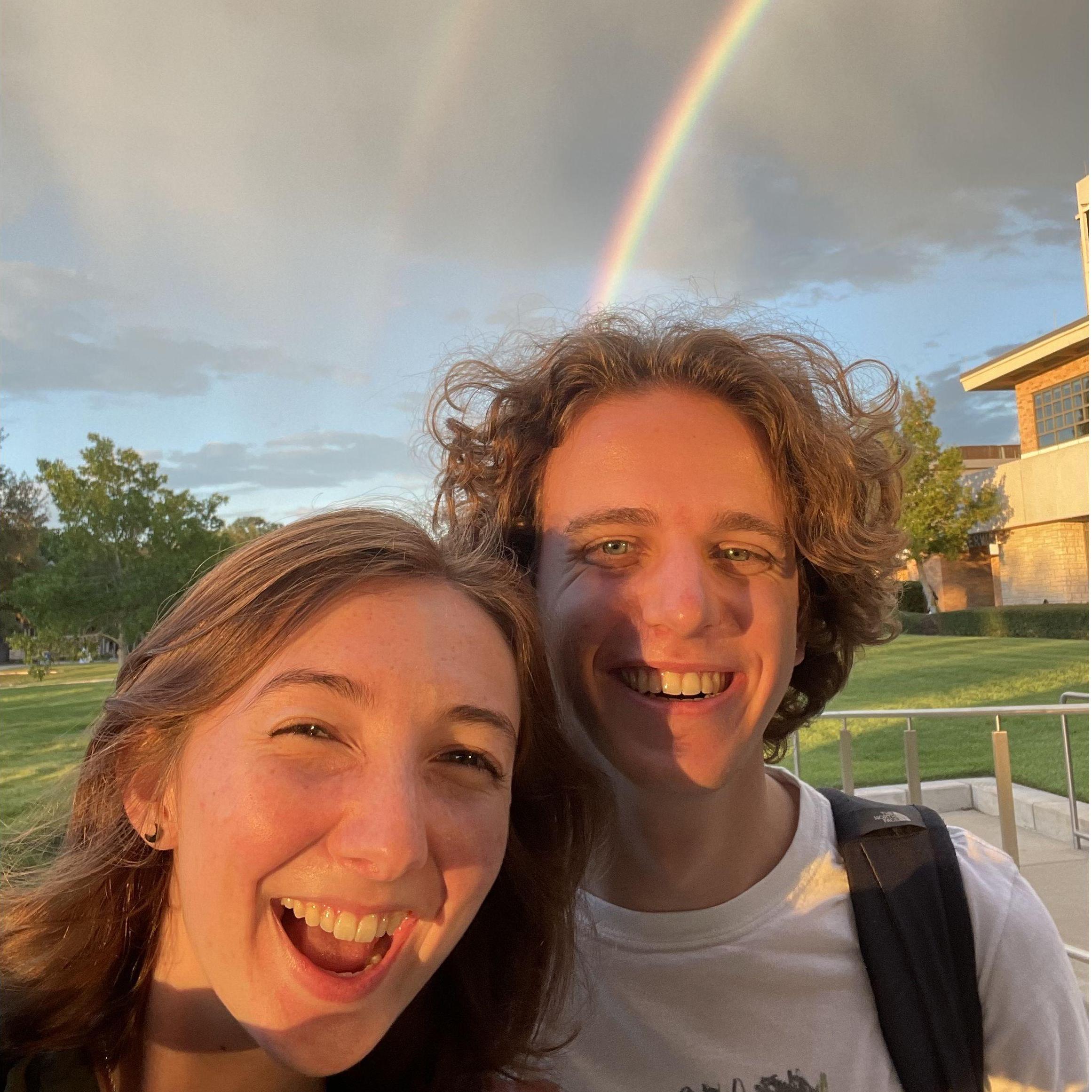Double rainbow in Aggieland!