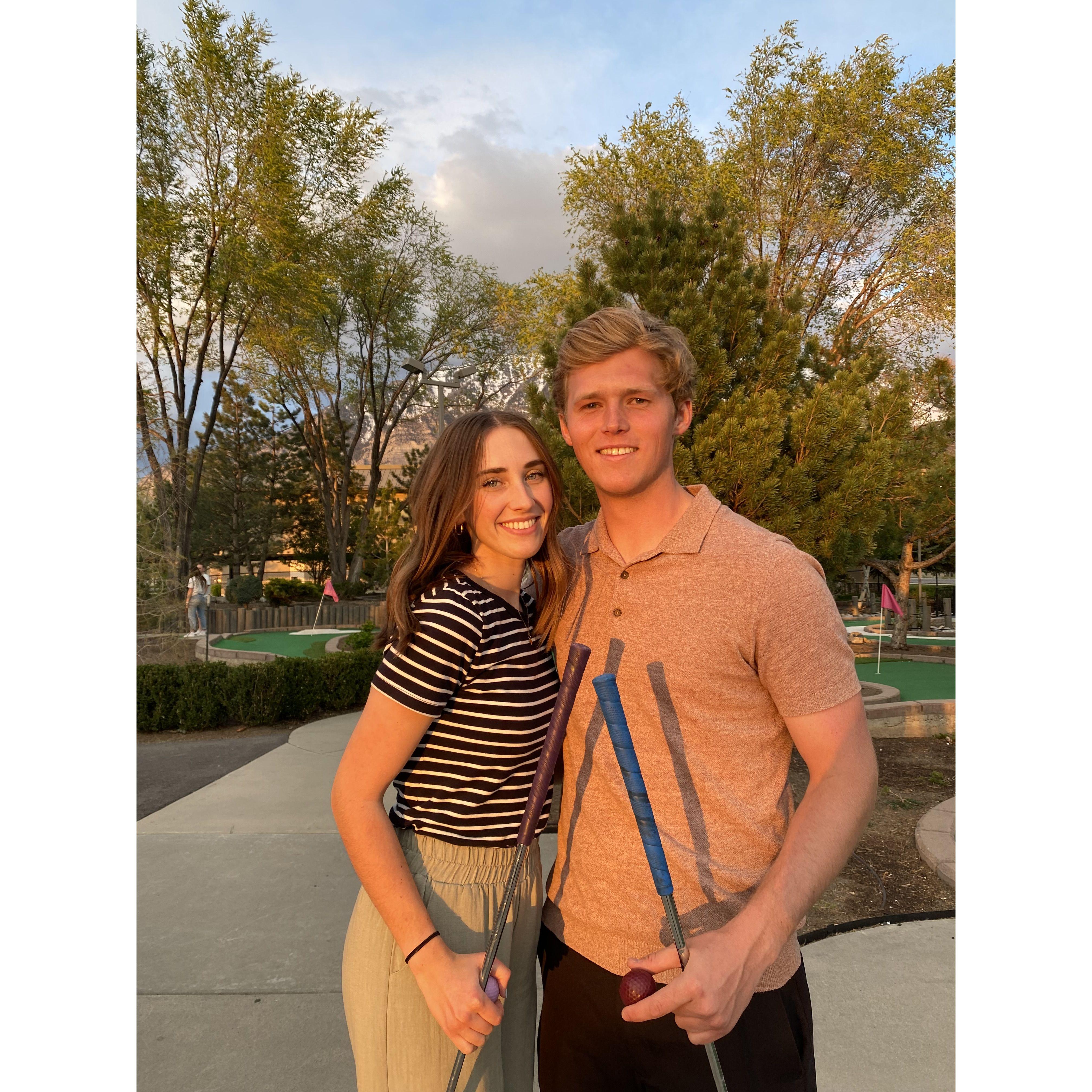 our first double date! *mini golfing with Daniel and Kate*