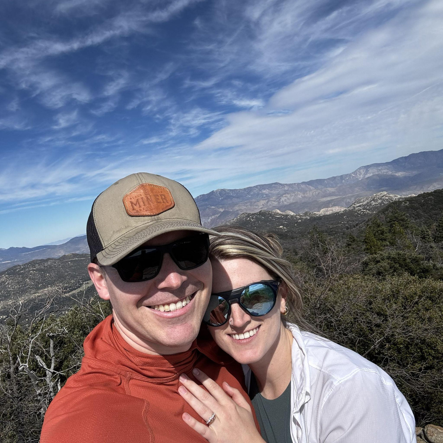 Site of our engagement: highest peak in San Diego County