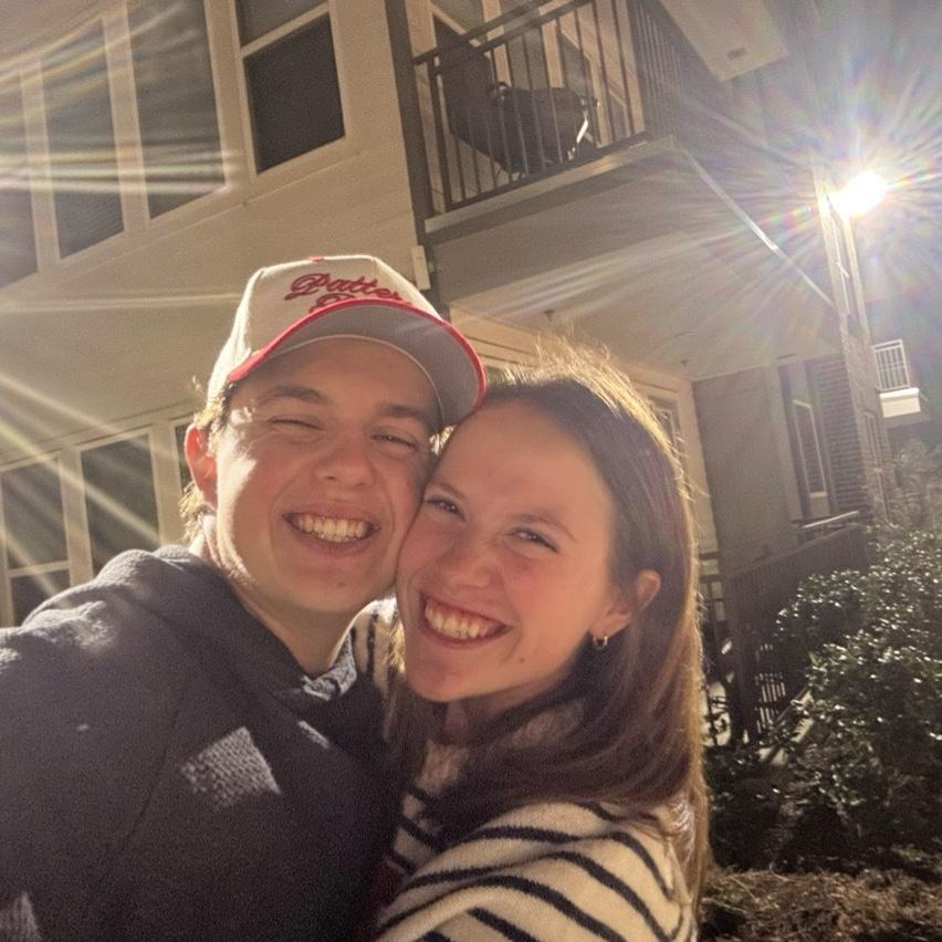 Carter and Rachel snapped this right after they signed a lease for an apartment in College Station! They can't wait to be roomies!!