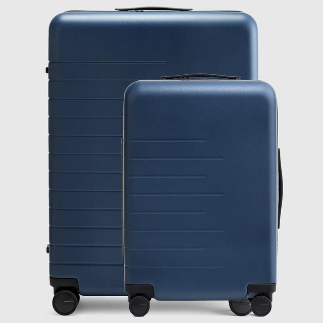 Expandable Carry-On & Large Check-In Suitcase Set - Navy