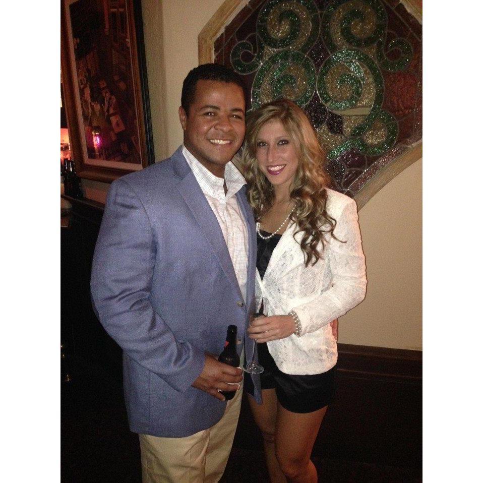 Our first company Christmas party as Houstonians in 2013