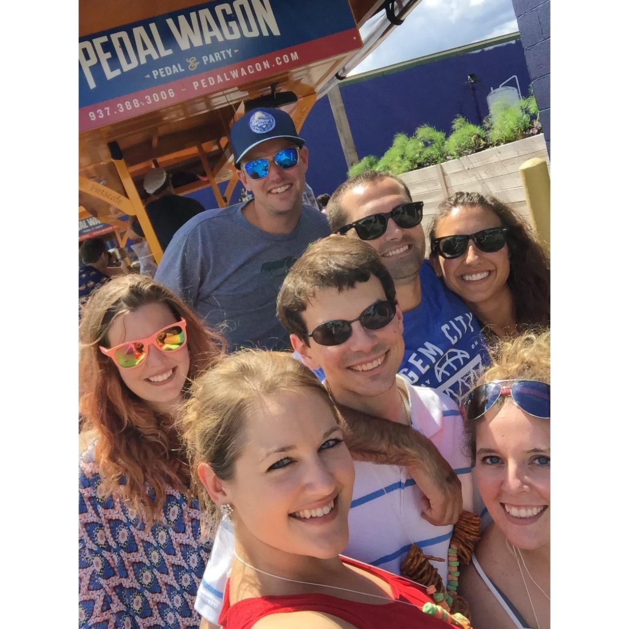 June 2017 - Dayton, Ohio - Pedal pub fun for Michael's birthday
