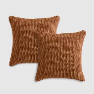 Quince Cotton Fisherman Pillow Cover (Set of 2) in Amber