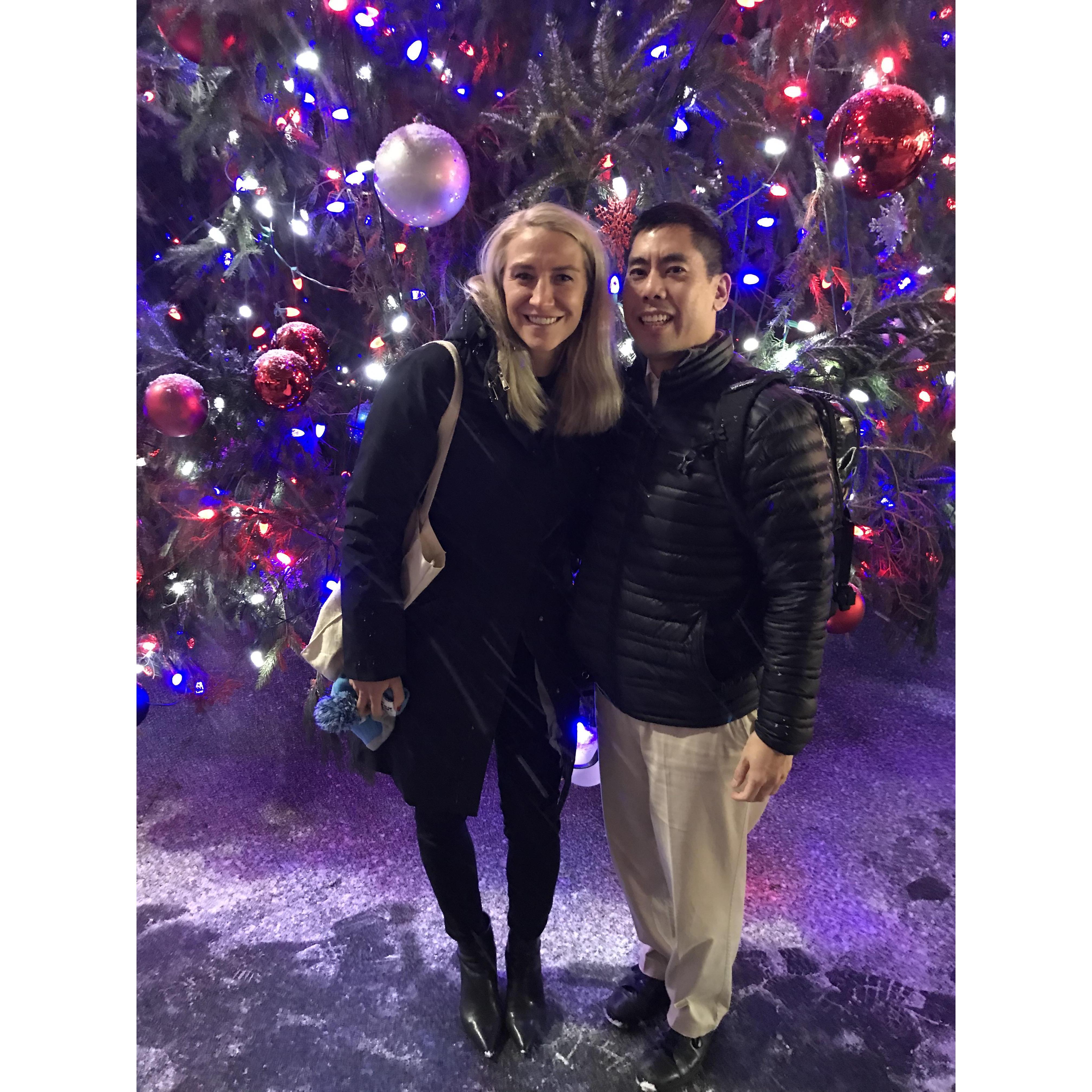 NYC Christmas at Byrant Park.