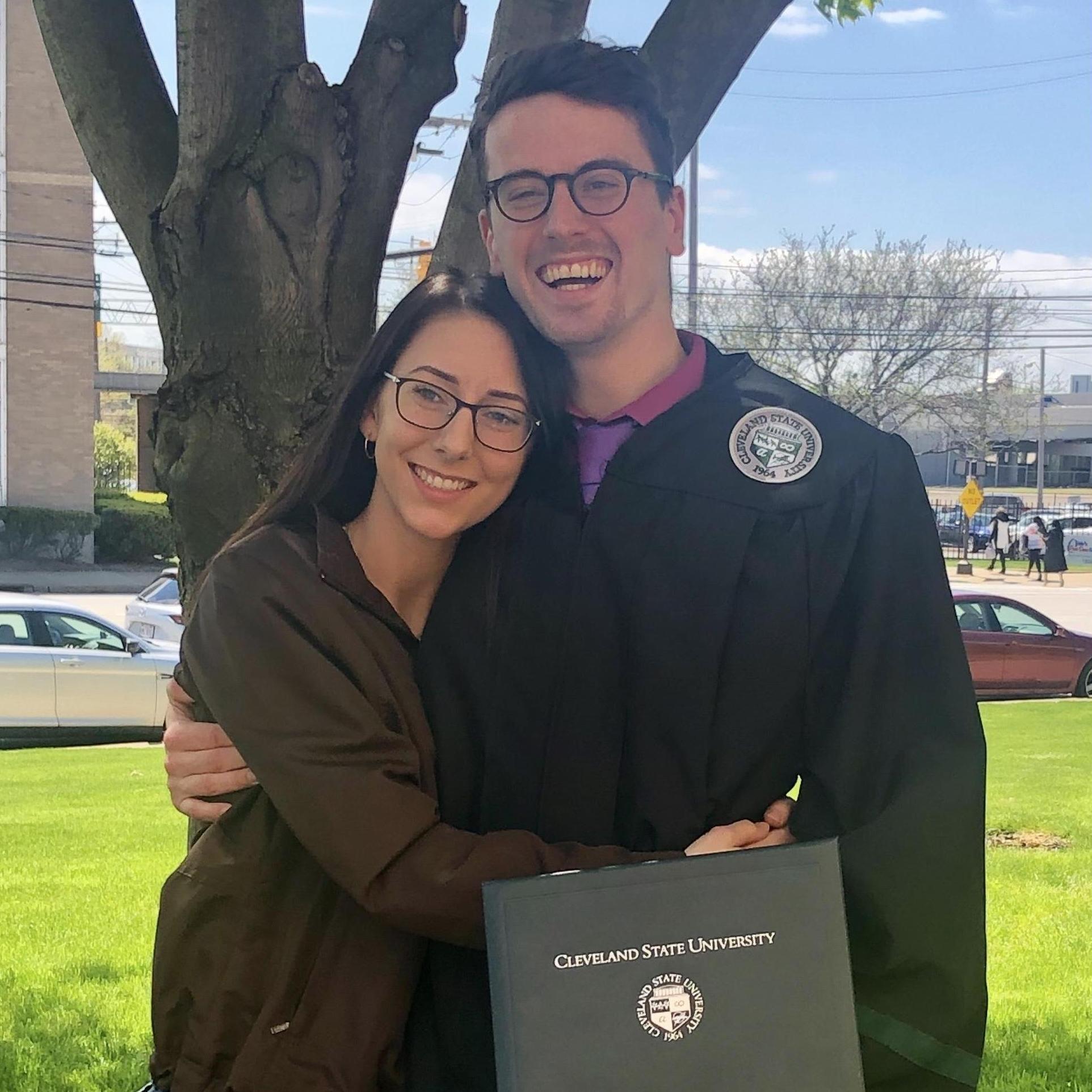 Collin's graduation from Cleveland State.