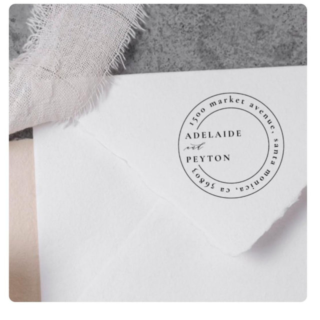 Return Address Personalized Stamp or gift card