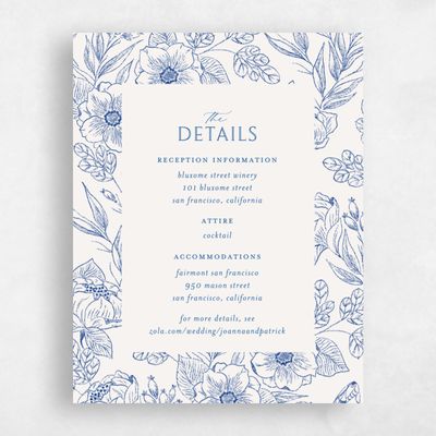 Light Oatmeal, Blue Wedding Enclosure - Briallen