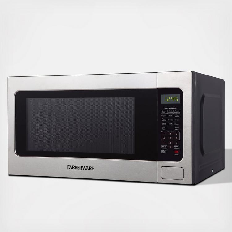 Farberware Professional 2.2 Cu. ft. 1200-Watt Microwave Oven with Smart Sensor Cooking, Stainless Steel