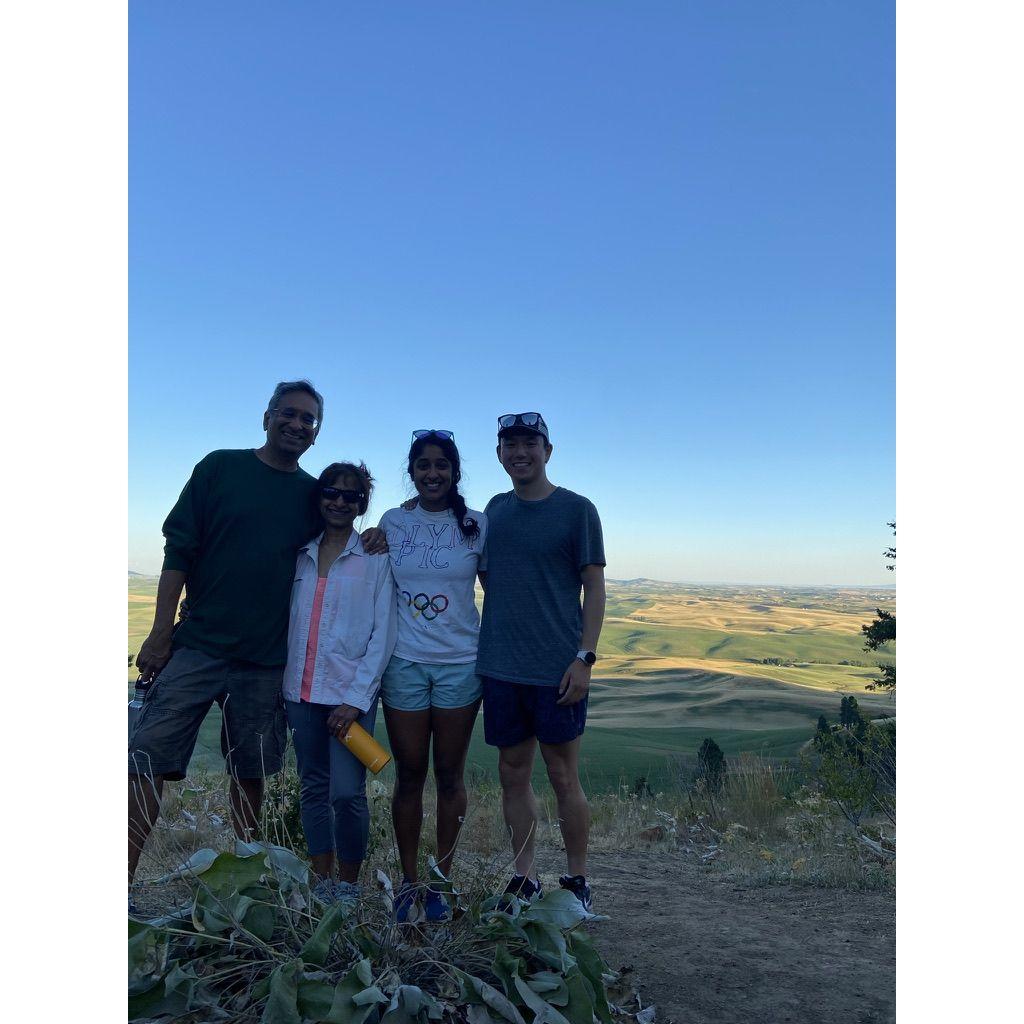 At the top of Kamiak Butte in Pullman.