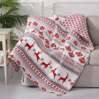 Silent Night Reversible Quilted Throw