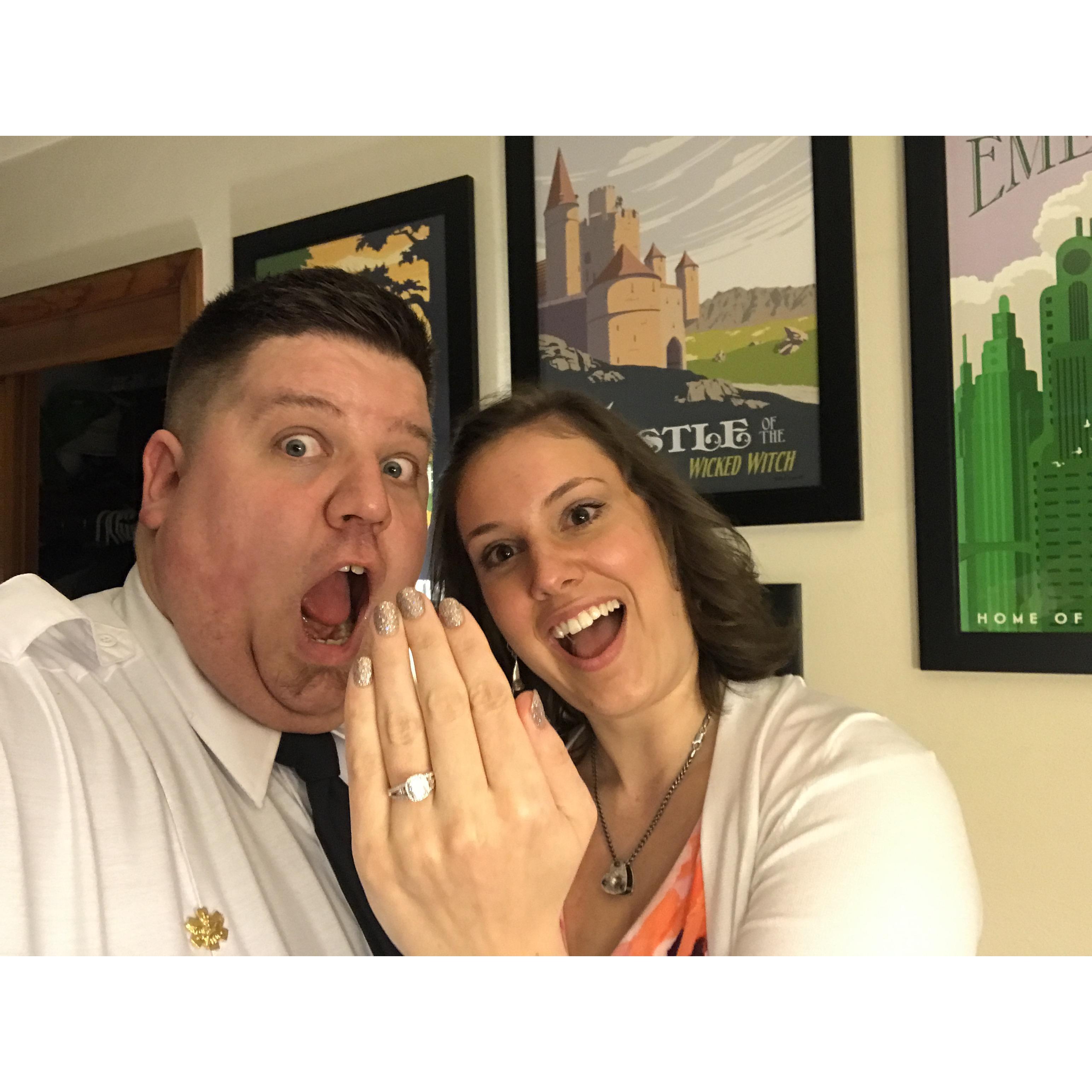 WE'RE ENGAGED
