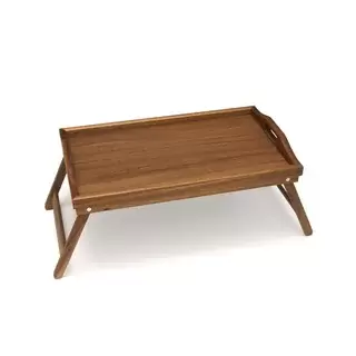 Lipper Acacia Bed Tray with Folding Legs